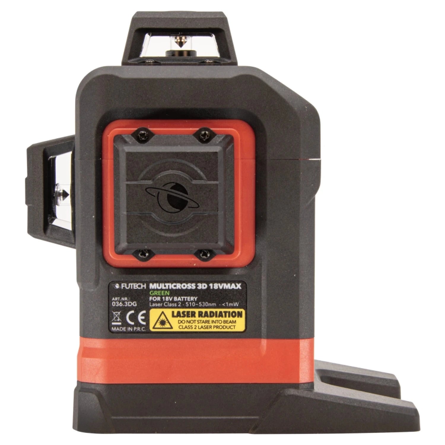 FUTECH Multicross 3D 18VMAX kruislijnlaser - groen - 70m - 3 lijnen