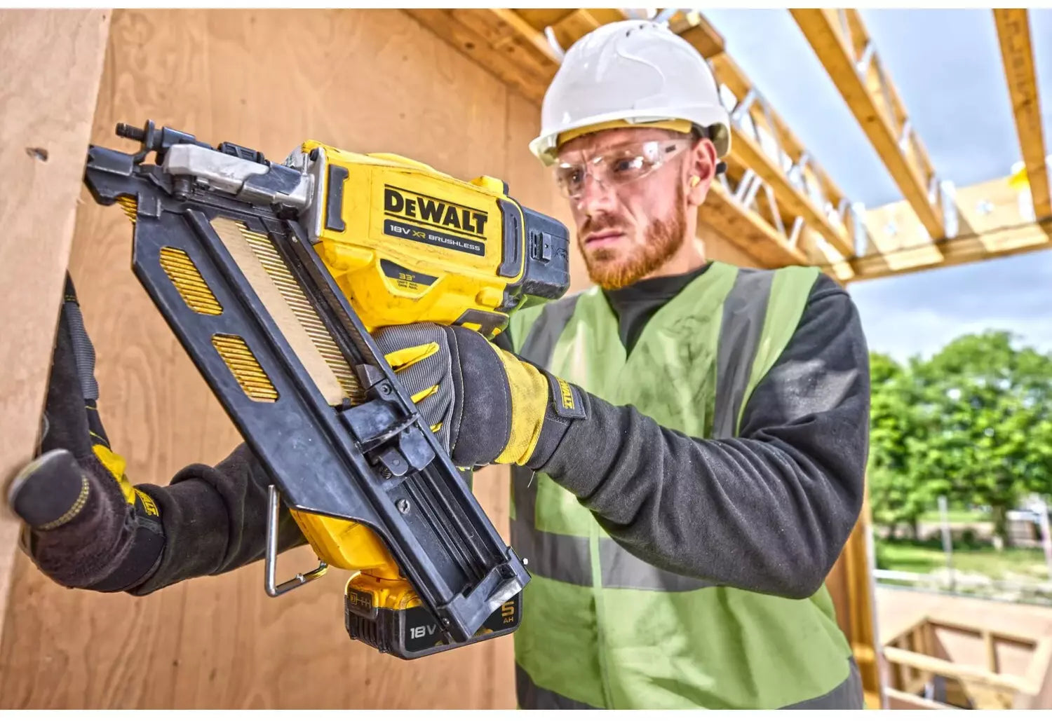 DeWALT DCN930N-XJ 18V Li-ion XR accu constructie tacker body - Enkelschot & bumpfire - 50-90mm - koolborstelloos