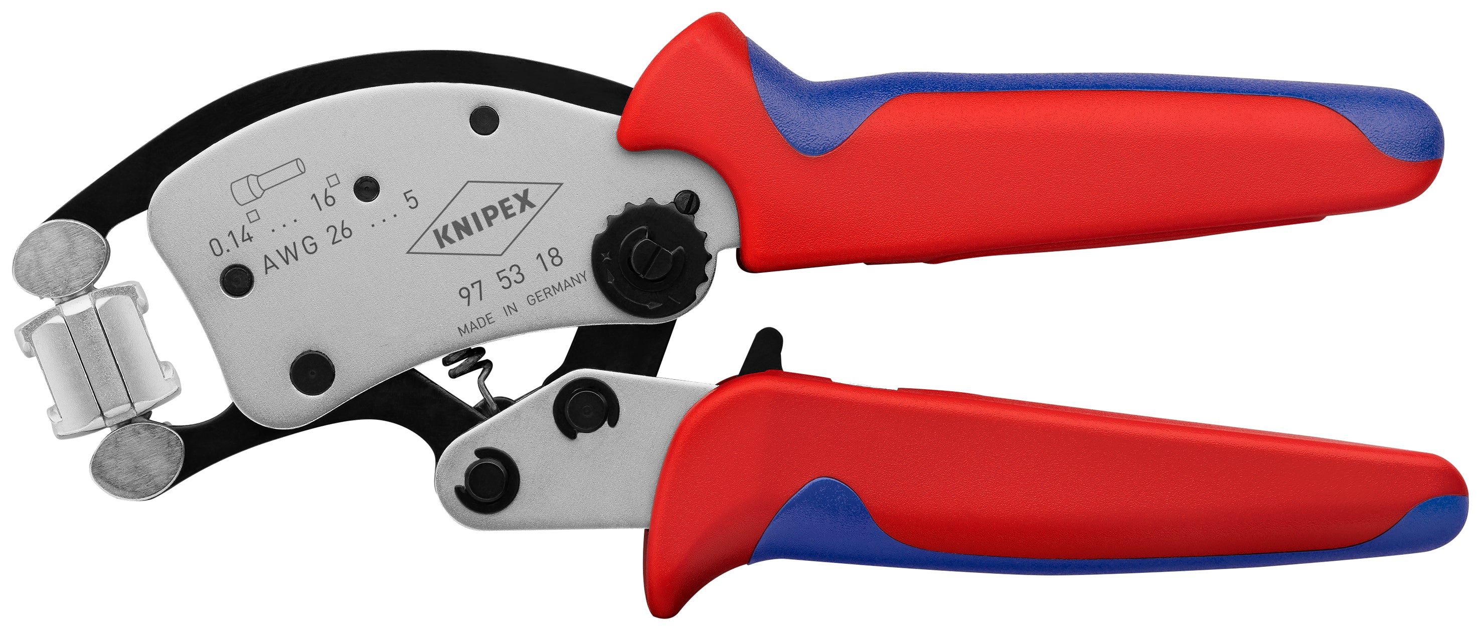 Knipex Twistor®16 97 53 18 SB Krimptang 0.14 tot 16 mm²