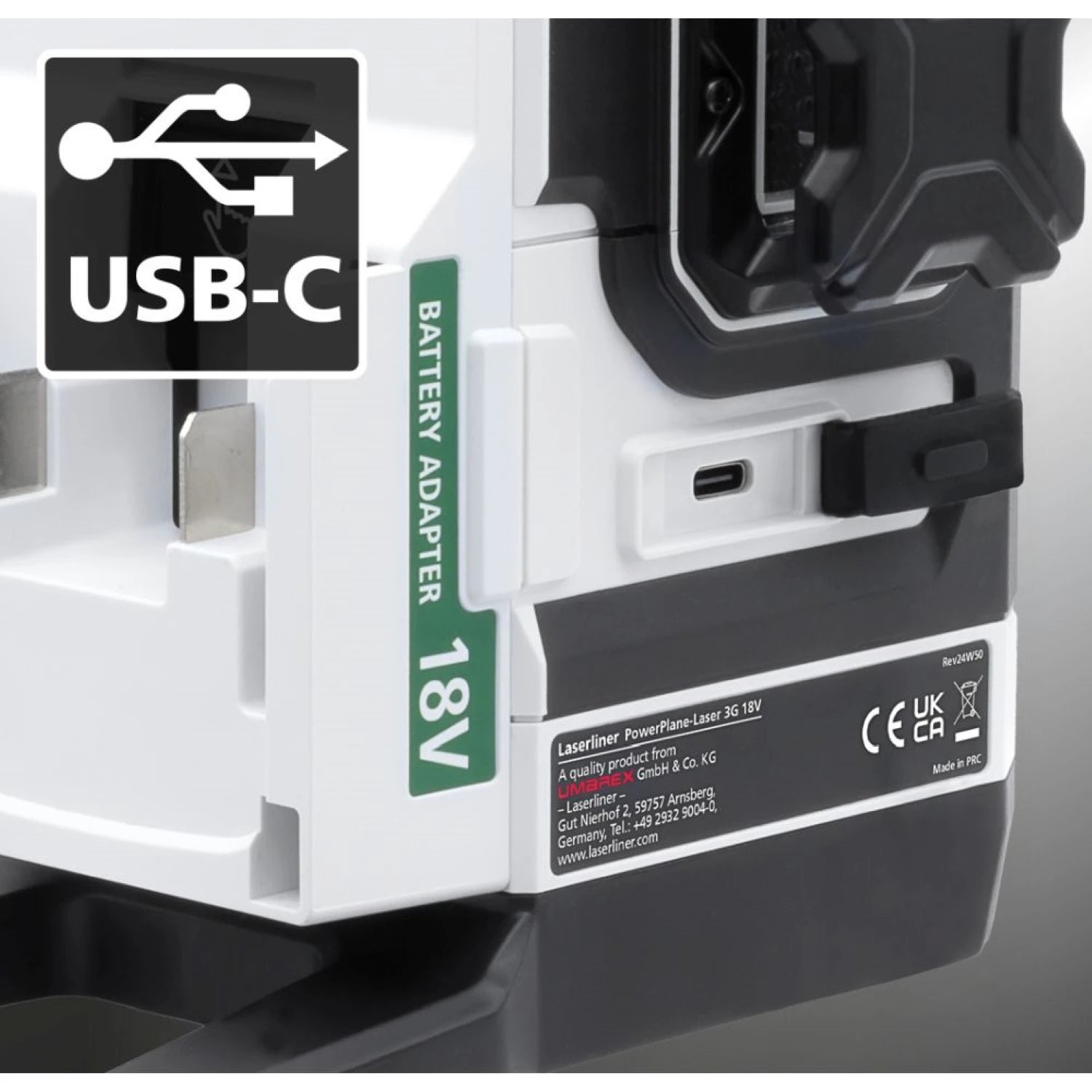 Laserliner PowerPlane-Laser 3G Multi-18V Kruislijnlaser in L-Boxx - 3 lijnen - groen - 60m - IP54