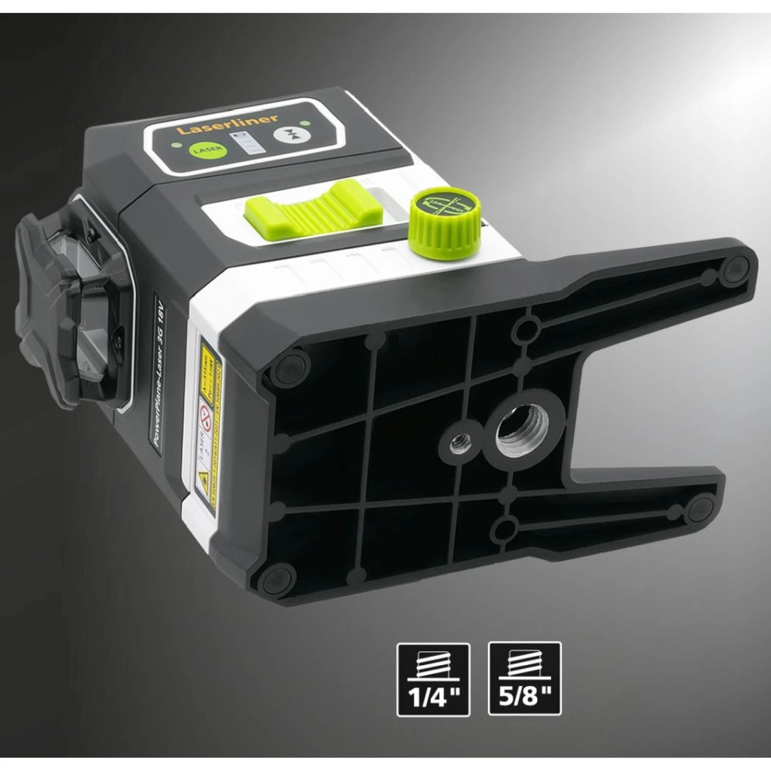 Laserliner PowerPlane-Laser 3G Multi-18V Kruislijnlaser in L-Boxx - 3 lijnen - groen - 60m - IP54
