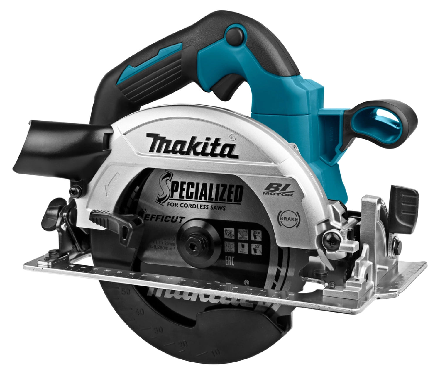 Makita DHS661ZJU 18V Li-Ion accu cirkelzaag body in Mbox - 165mm - koolborstelloos