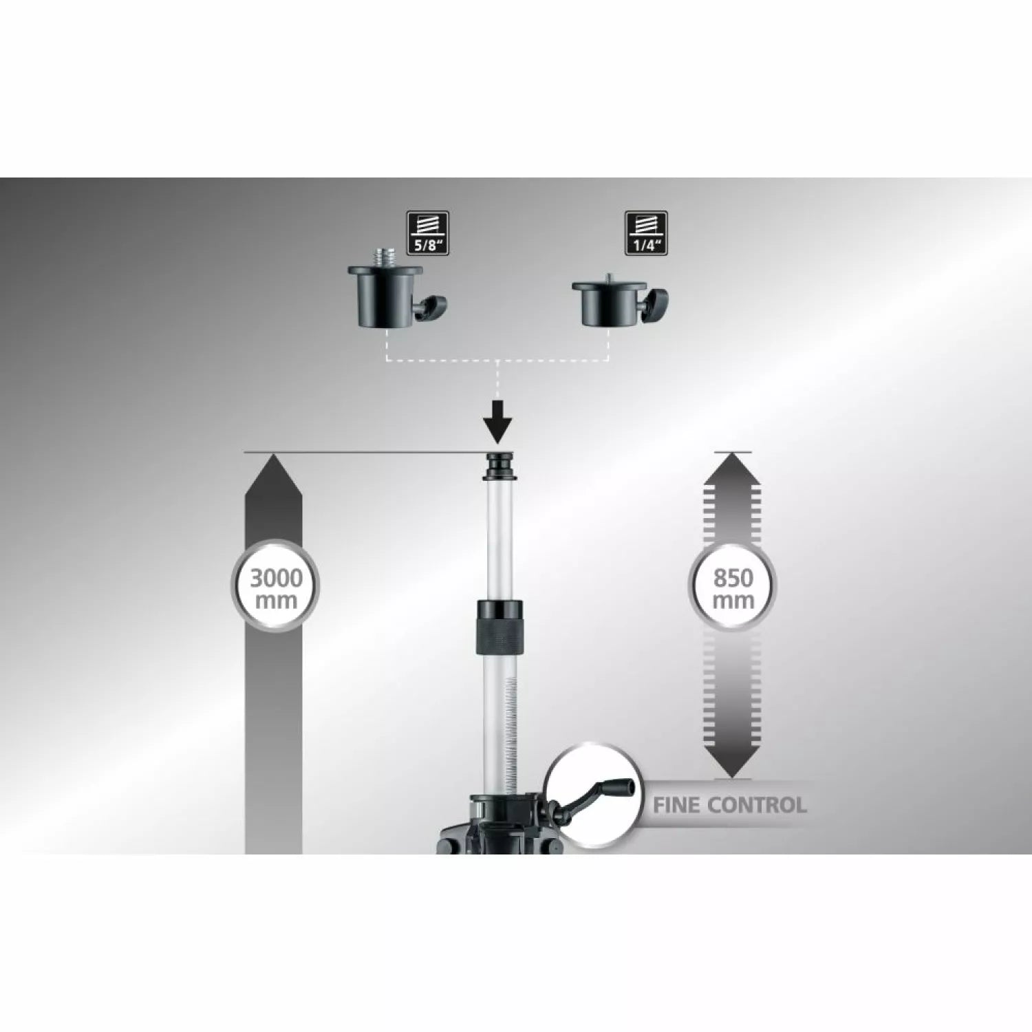 Laserliner VarioStand L Laserstatief - Aluminium - 3100mm