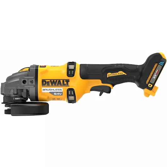 DEWALT DCG418SHDN-XJ 54V XR FLEXVOLT haakse slijper 125mm met veiligheidsschakelaar in zijhandgreep