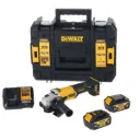 DEWALT DCG407M2T-QW 18V XR 125mm Haakse Slijper (schuifschakelaar) - 2x 4.0Ah Accu in TSTAK