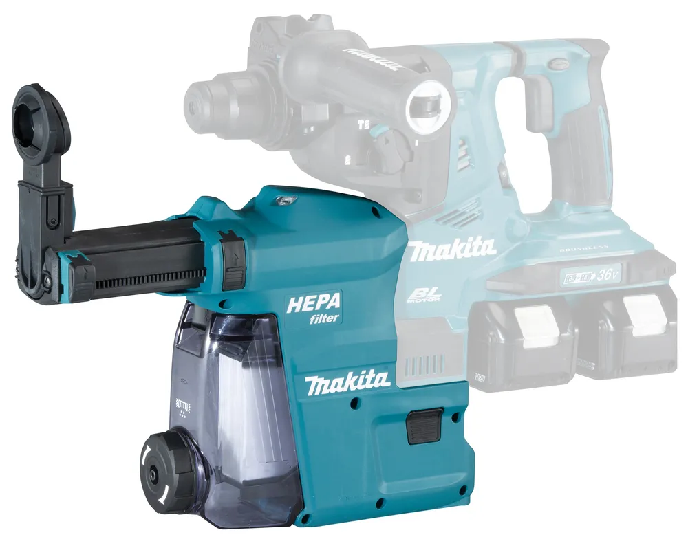 Makita DHR280Z Accu Combihamer – 2x18V, SDS-Plus + Stofafzuigingsysteem DX09
