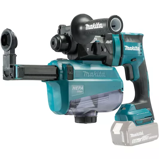 Makita DHR182ZWJU 18V Li-Ion accu SDS-plus combihamer body met stofafzuiging in Mbox - 1,7J - koolborstelloos