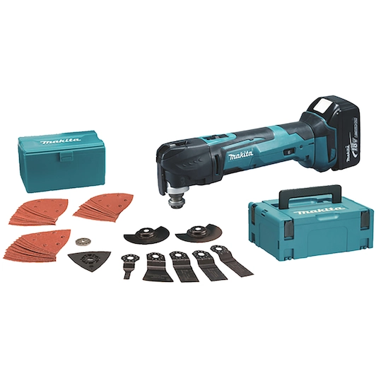 Makita DTM51ZJX2 – 18V Multitool (Body) met Accessoireset en Mbox
