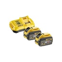 DeWALT DCB118Y2-QW 18V / 54V Li-ion FlexVolt Accu Starterset (2x 18V / 54V 12.0Ah)