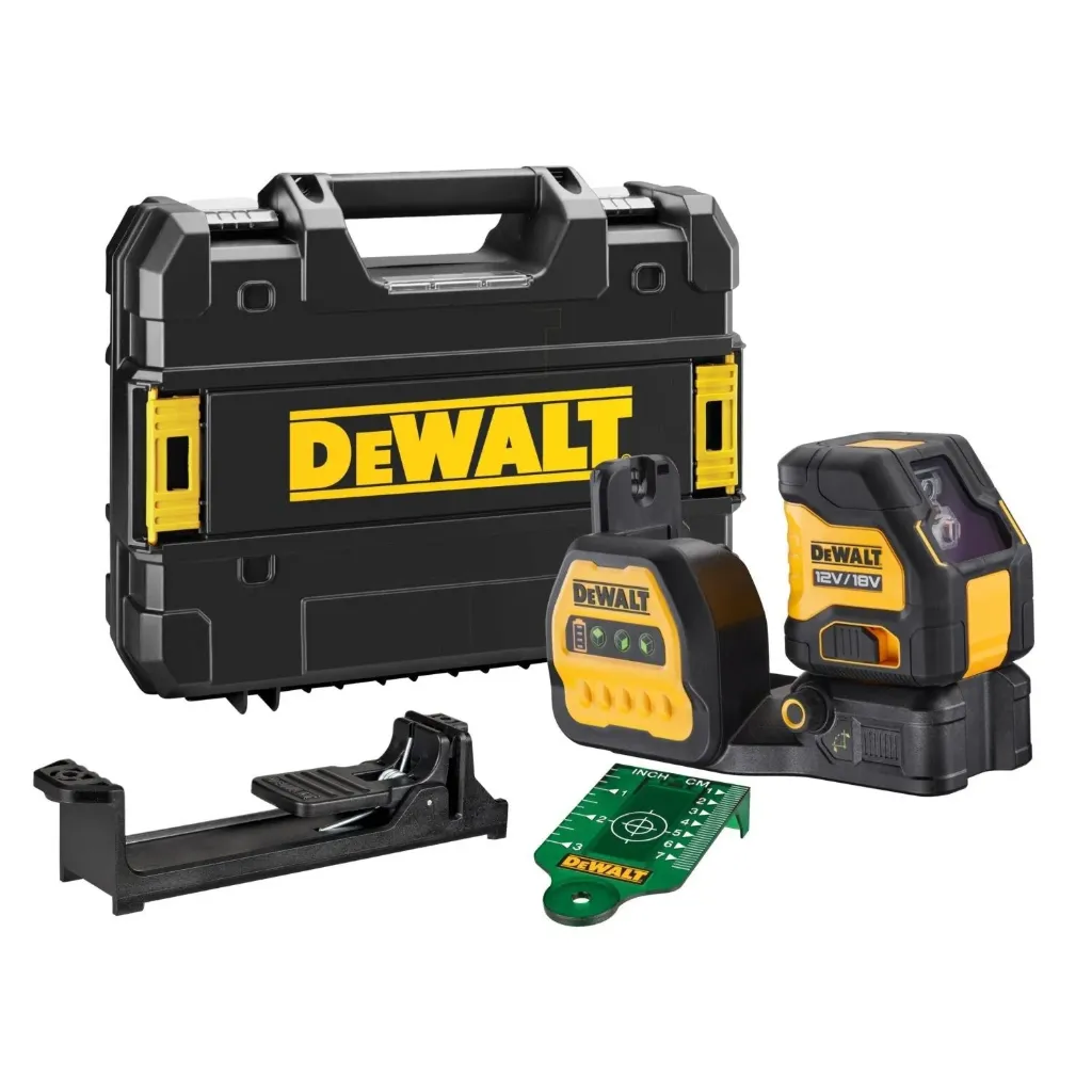 DeWALT DCE088NG18-XJ 12V / 18V Li-ion XR Accu Zelfnivellerende kruislijnlaser body in TSTAK koffer - groen