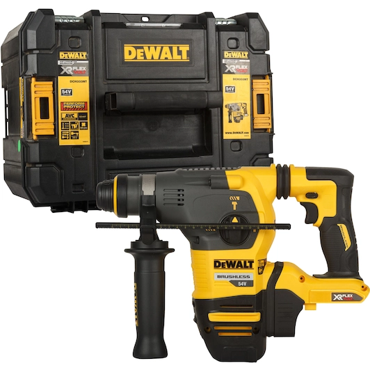 DeWALT DCH333NT 54V Li-ion XR FlexVolt accu SDS-Plus combihamer body in TSTAK - 3.5J - koolborstelloos