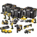 DeWALT DCK1012P4T 18V Li-ion accu 10-delige combiset (4x 5.0Ah accu) in TSTAK