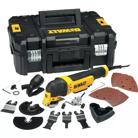 [5035048460771] DeWALT DWE315KT-QS Multitool + 37 delige accessoiresset in TSTAK - 300W
