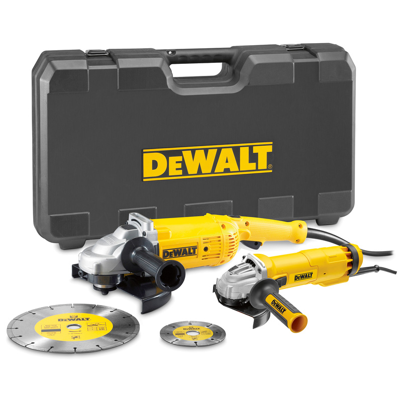 [5035048617250] DeWALT DWE492SDT-QS haakse slijper set 230mm & 125mm - 2200W / 1000W