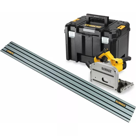 [5035048617434] DeWALT DWS520KTR Invalzaag incl. geleiderail in TSTAK - 1300W -165mm