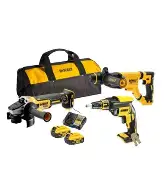 [5035048841501] DeWalt DCK366P2 18V XR Combi Set – Boorhamer, Slijper & Gipsschroefmachine (3-delige set, 2x5.0Ah)