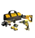 DeWalt DCK366P2 18V XR Combi Set – Boorhamer, Slijper & Gipsschroefmachine (3-delige set, 2x5.0Ah)