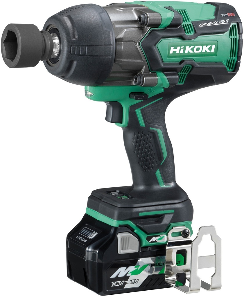 [4966376323814] Hikoki ( WR36DBWRZ ) WR36DB WRZ ACCU SLAGMOERAANZETTER 1/2" 36V, BL, 1130 Nm, MV, 2x MV-A [36V 2,5Ah/18V 5,0Ah] in HSC III