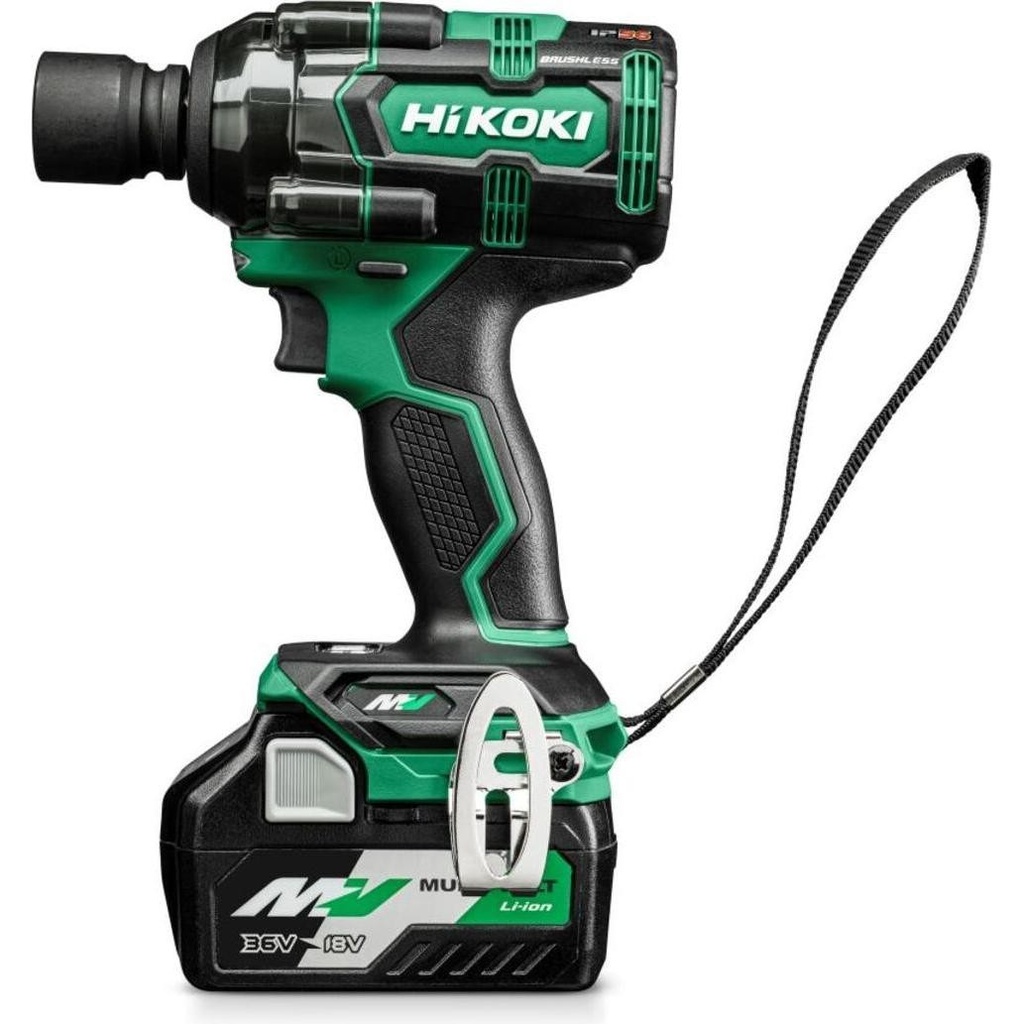 [4966376410668] Hikoki ( WR36DHWRZ ) WR36DH WRZ ACCU SLAGMOERAANZETTER 1/2" 18V, BL, 380 - 700 Nm, IP56, MV, 2x MV-A [36V 2,5Ah/18V 5,0Ah] in HSC II