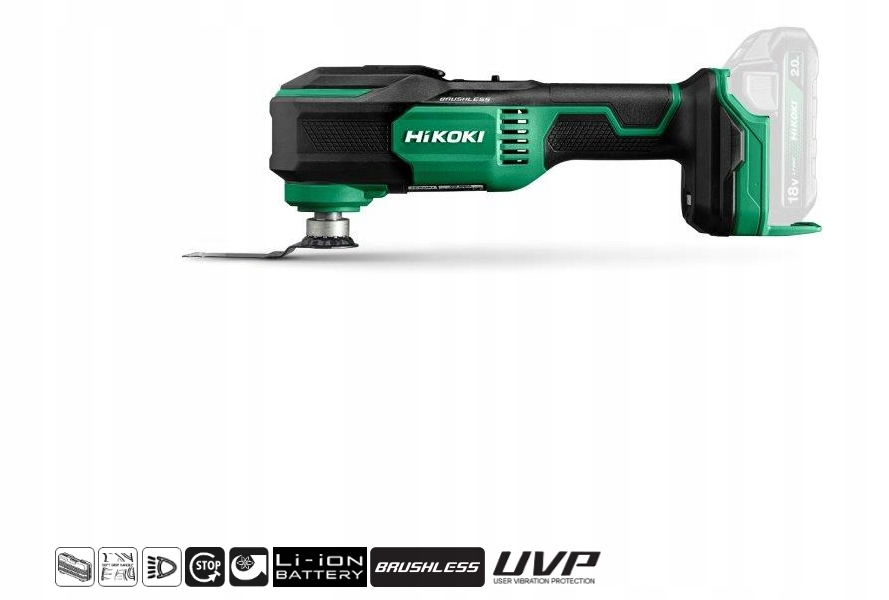 [4966376412518] Hikoki ( CV18DAW2Z ) CV18DA W2Z MULTITOOL 18V, BL, STARLOCK/OIS, UNIVERSELE AANSLUITING, MV, EXTRA ACCESSOIRES, EXCLUSIVE in HSC II