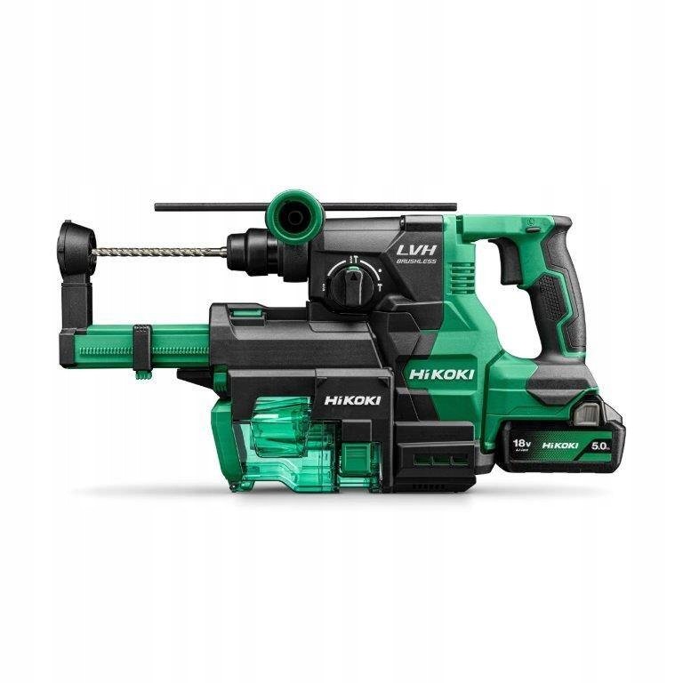 [4966376405954] Hikoki ( DH1826DAWUZ ) DH1826DA WUZ ACCU BOOR-BREEKHAMER SDS PLUS 18V, BL, 3,2J, MV, 2x 5,0Ah in HSC IV, incl. stofafzuigunit