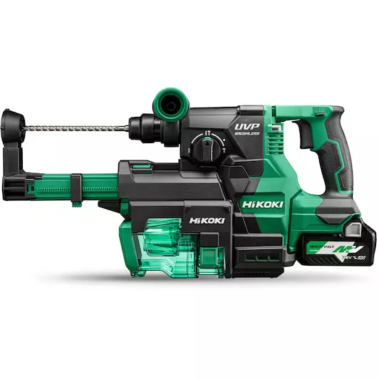 [4966376405602] Hikoki ( DH3628DAWEZ ) DH3628DA WEZ ACCU BOOR-BREEKHAMER SDS PLUS 36V, BL, 3,2J, MV, RFC, 2x MV-A [36V 2,5Ah/18V 5,0Ah] in HSC IV, incl. stofafzuigunit