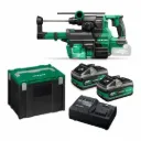 Hikoki ( KSDH3628DAWV1Z ) KSDH3628DA WV1Z ACCU BOOR-BREEKHAMER SDS PLUS 36V, BL, 3,2J, MV, RFC, 2x MV-B [36V 4,0Ah/18V 8,0Ah] in HSC IV, incl. stofafzuigunit