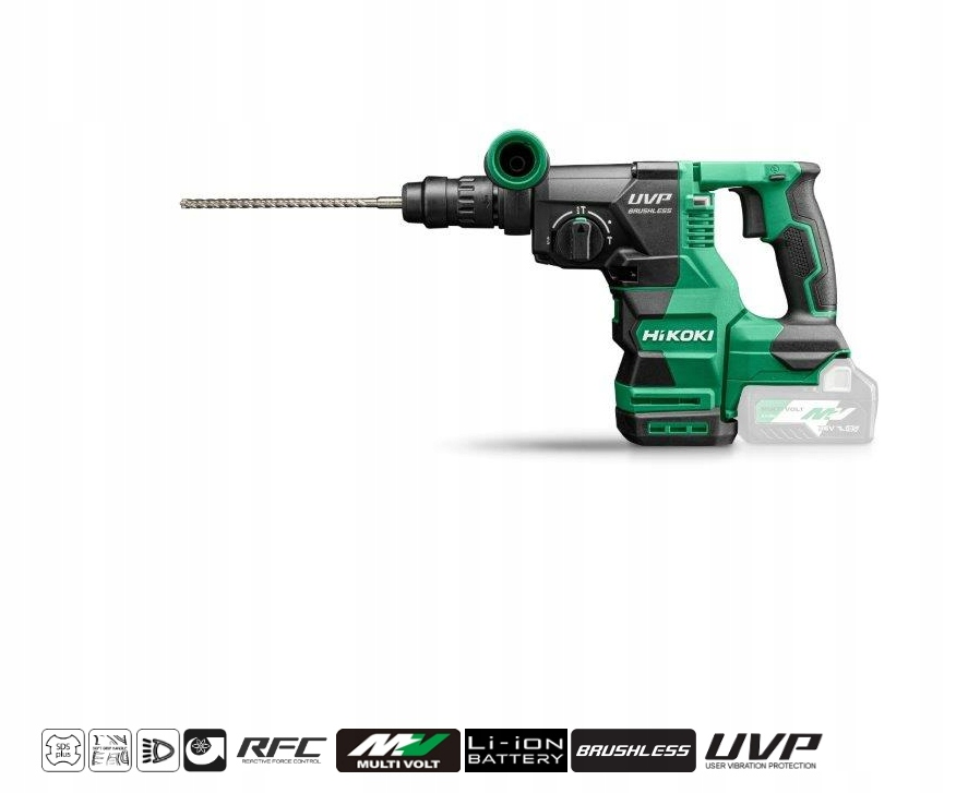 [4966376405749] Hikoki ( DH3628DCW2Z ) DH3628DC W2Z  ACCU BOOR-BREEKHAMER SDS PLUS 36V, BL, 3,2J, MV, RFC, incl. verwisselbare boorhouder, EXCLUSIVE in HSC IV