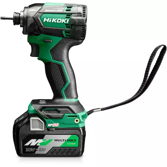 [4966376402960] Hikoki ( WH18DCWRZ ) WH18DC WRZ ACCU SLAGSCHROEVENDRAAIER 1/4" 18V, BL, 207 Nm, IP56, MV, 2x MV-A in HSC II