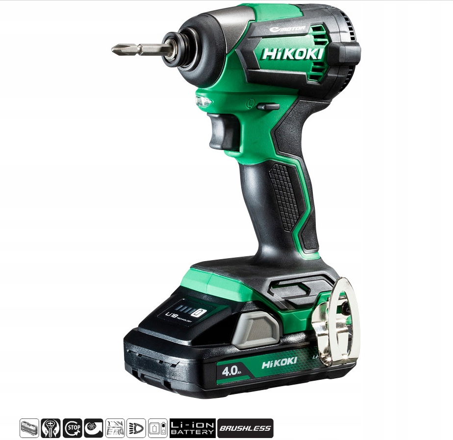 [4966376403073] Hikoki ( WH18DEW4Z ) WH18DE W4Z ACCU SLAGSCHROEVENDRAAIER 1/4" 18V, BL, 172 Nm, MV, EXCLUSIVE in DOOS