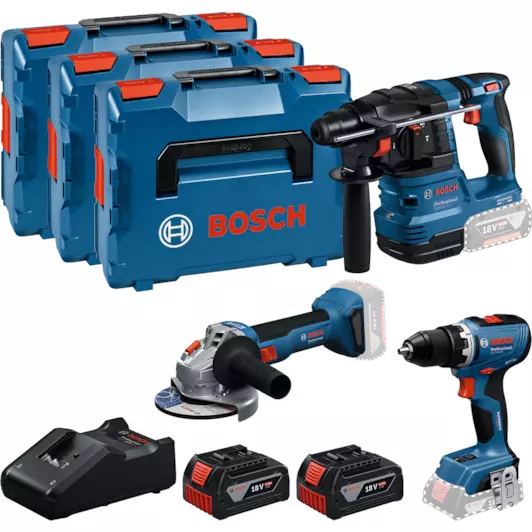 [0615A5009G] Bosch 0615A5009G Combiset 18V GSR+GBH+GWS+2X5.0Ah+GAL18V-
