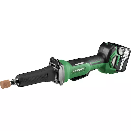 [4966376337415] Hikoki ( GP18DBWGZ ) GP18DB WGZ ACCU RECHTE SLIJPMACHINE 18V, BL, 7000 -29000tr, REM, DODEMANSSCHAKELAAR, MV, 2x 5,0Ah in KUNSTSTOF KOFFER