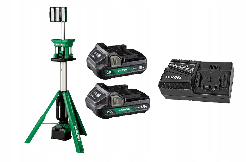 [4966376410262] Hikoki ( UB18DGW4Z ) UB18DG W4Z BOUWLAMP LED STAAND 14,4/18V, MV, 4000 lm, 2,15 MTR, EXCLUSIVE in DOOS