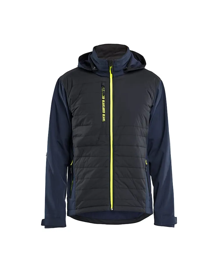Blåkläder/Hybride Jack/4743/Donker marineblauw/High Vis Geel (XS)