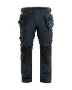 Blåkläder/Werkbroek denim stretch met gereedschapszakken/1750/Marineblauw/Zwart