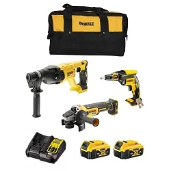 [5035048841501] DeWalt DCK366P2 18V XR Combi Set – Boorhamer, Slijper & Gipsschroefmachine (3-delige set, 2x5.0Ah)