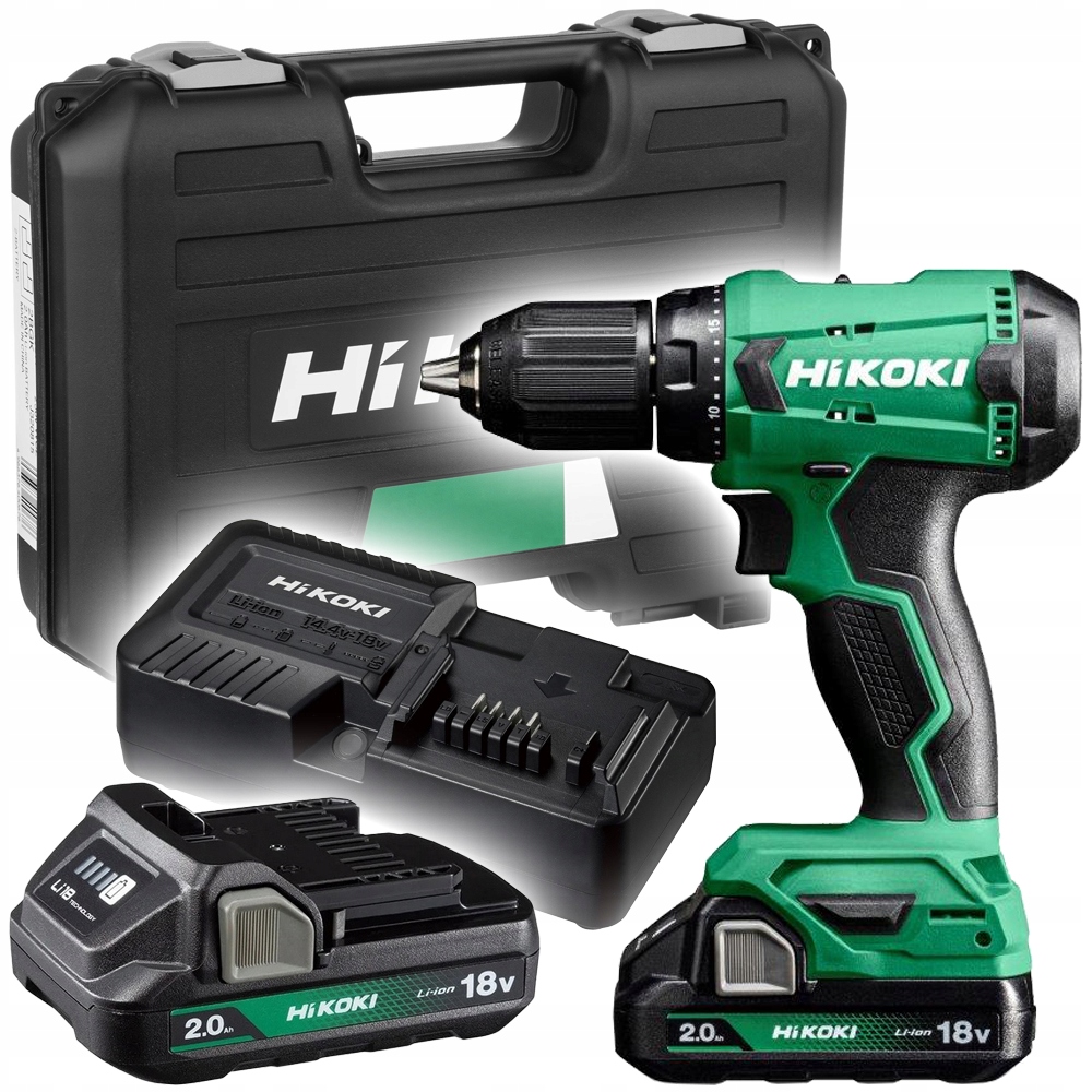 [4966376400676] Hikoki ( DS18DAWCZ ) DS18DA WCZ ACCU BOOR-SCHROEFMACHINE 18V, 50Nm, MV, 2x 18V 2.0Ah in KUNSTSTOF KOFFER