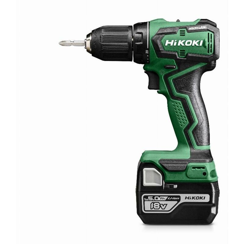 [4966376404940] Hikoki ( DS18DCWPZ ) DS18DC WPZ ACCU BOOR-SCHROEFMACHINE 18V, BL, 140 Nm, MV, RFC, 2x 18V 5,0Ah in HSC II