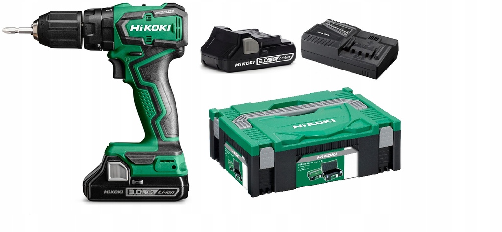 [4966376410910] Hikoki ( DV18DDWRZ ) DV18DD WRZ ACCU KLOP-BOORSCHROEFMACHINE 18V, BL, 55Nm, MV, 2x2,0Ah in HSC II