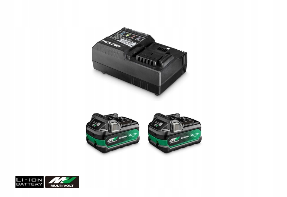 [4966376413942] Hikoki BSL36A18X ( UC18YSL3WHZ ) BOOSTERPACK A2, SNELLADER UC18YSL3  en 2x MV-AX [36V 2,5Ah/18V 5,0Ah]