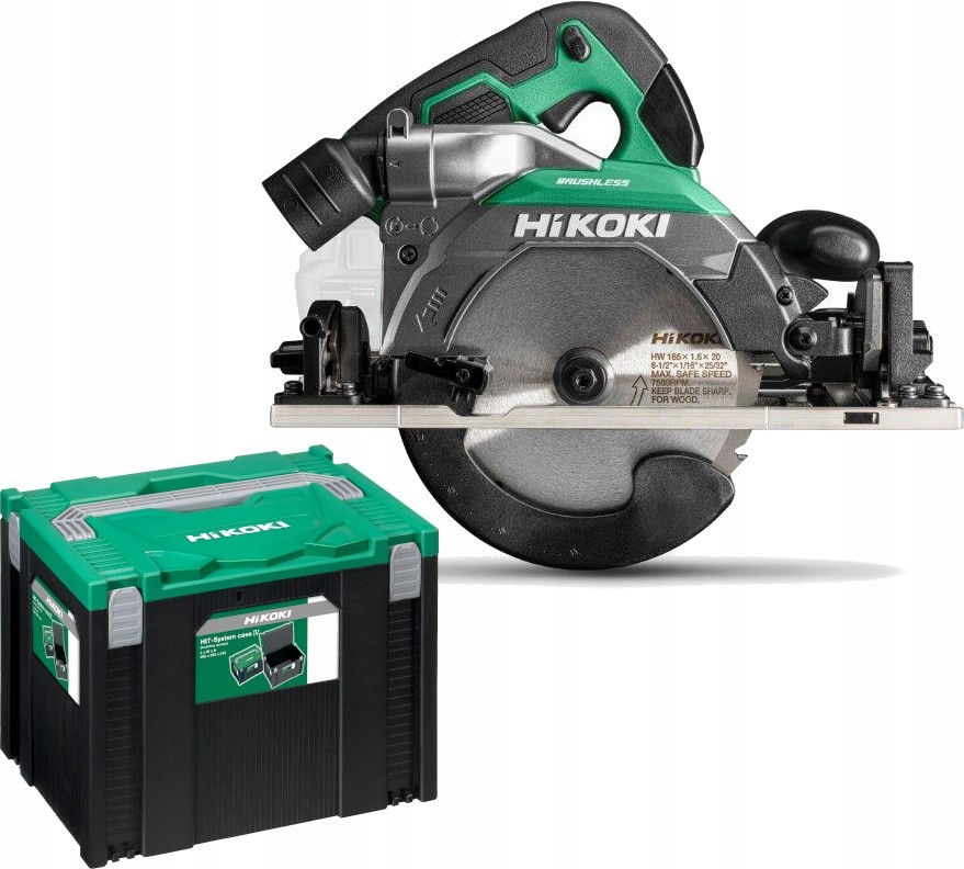 [4966376412303] Hikoki C1806DUM ( C1806DUMW2Z ) C1806DUM W2Z ACCU CIRKELZAAG 18V, BL, 165MM, ZAAGDIEPTE 66MM, past op GR, MV, EXCLUSIVE in HSC IV