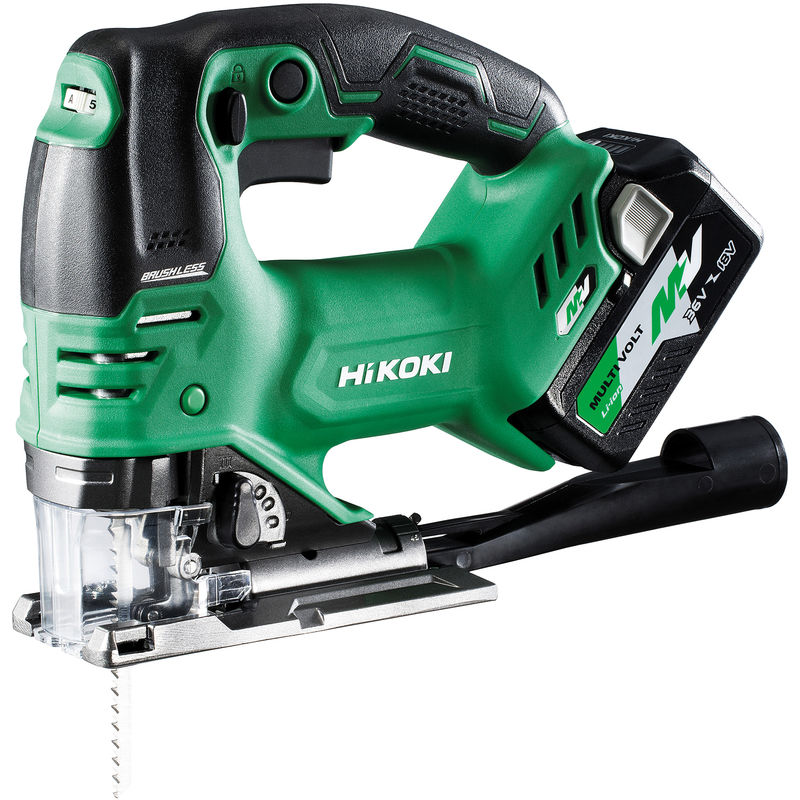 Hikoki CJ36DA ( CJ36DAWRZ ) CJ36DA WRZ  ACCU DECOUPEERZAAG 36V, BL, 160MM, BEUGELGREEP, 2x MV-A [36V 2,5Ah/18V 5,0Ah] in HSC III