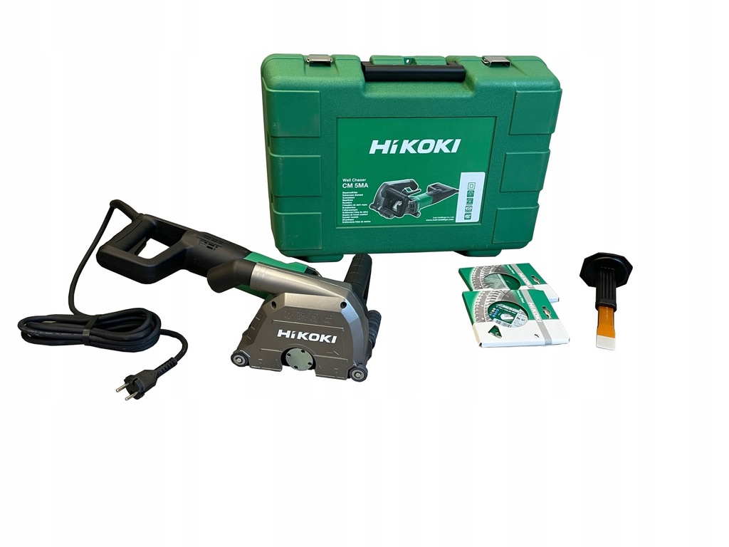 [4966376338559] Hikoki CM5MA ( CM5MAWSZ ) CM5MA WSZ SLEUVENFREESMACHINE 230V, 1.900 W, 125MM, 10-40MM, incl. DIAMANTBLADEN in KUNSTSTOF KOFFER