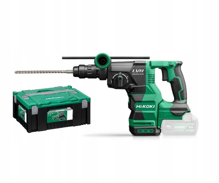 Hikoki DH18DPC ( DH18DPCW2Z ) DH18DPC W2Z ACCU BOOR-BREEKHAMER SDS PLUS 18V, PISTOOLMODEL, BL, 3,2J, MV, EXCLUSIVE in HSC IV