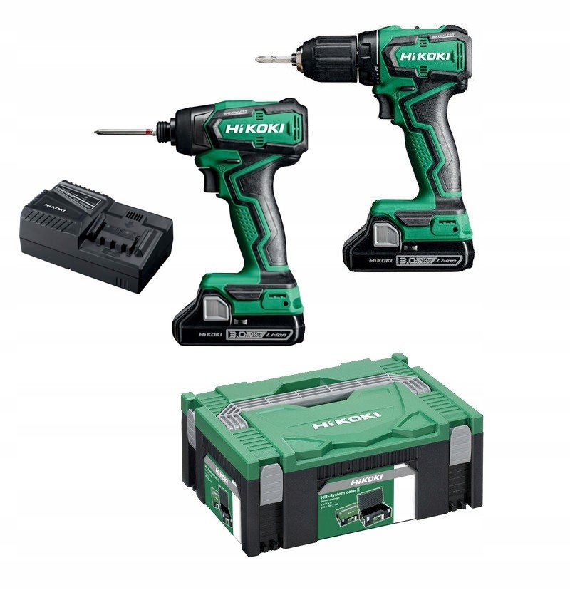 Hikoki DS18DD ( KC18DDWFZ ) KC18DD WFZ, DS18DD ACCU BOOR-SCHROEFMACHINE, WH18DD SLAGSCHROEVENDRAAIER, BL, 2x 2,0Ah HSC in HSC III