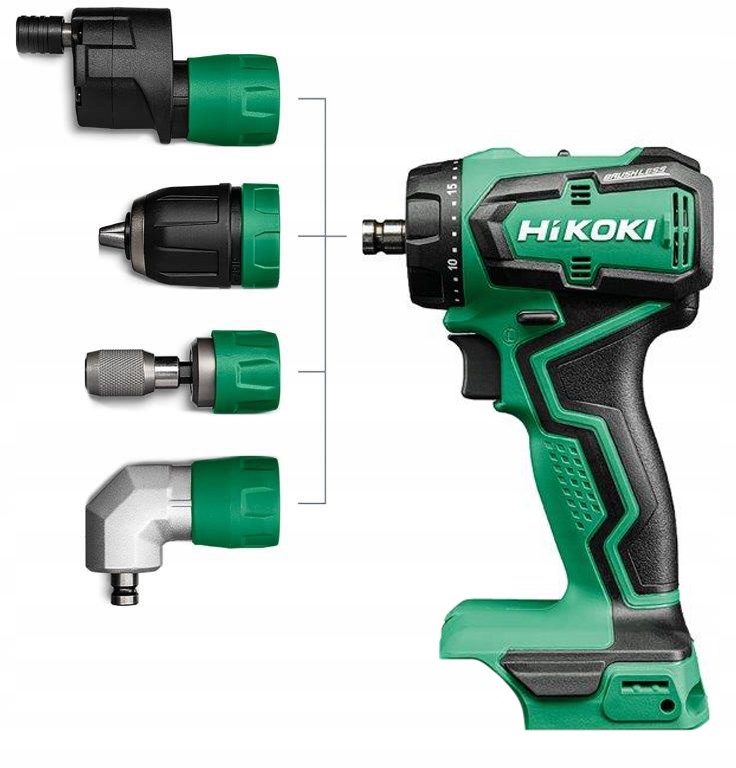 Hikoki DS18DDQ ( DS18DDQWSZ ) DS18DDQ WSZ ACCU BOOR-SCHROEFMACHINE SMARTFIT 18V, BL, 55Nm, MV, 2X 5.0Ah in HSC II