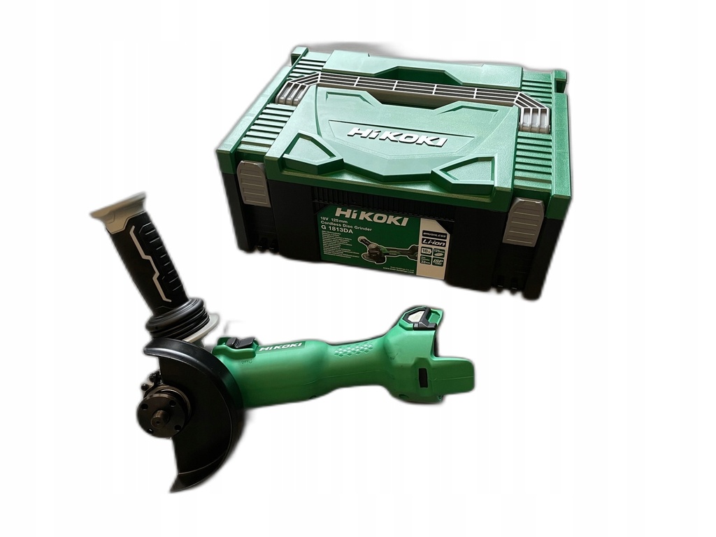 Hikoki G1813DA ( G1813DAW2Z ) G1813DA W2Z ACCU HAAKSE SLIJPMACHINE 18V, BL, 125MM, MV, EXCLUSIVE in HSC II