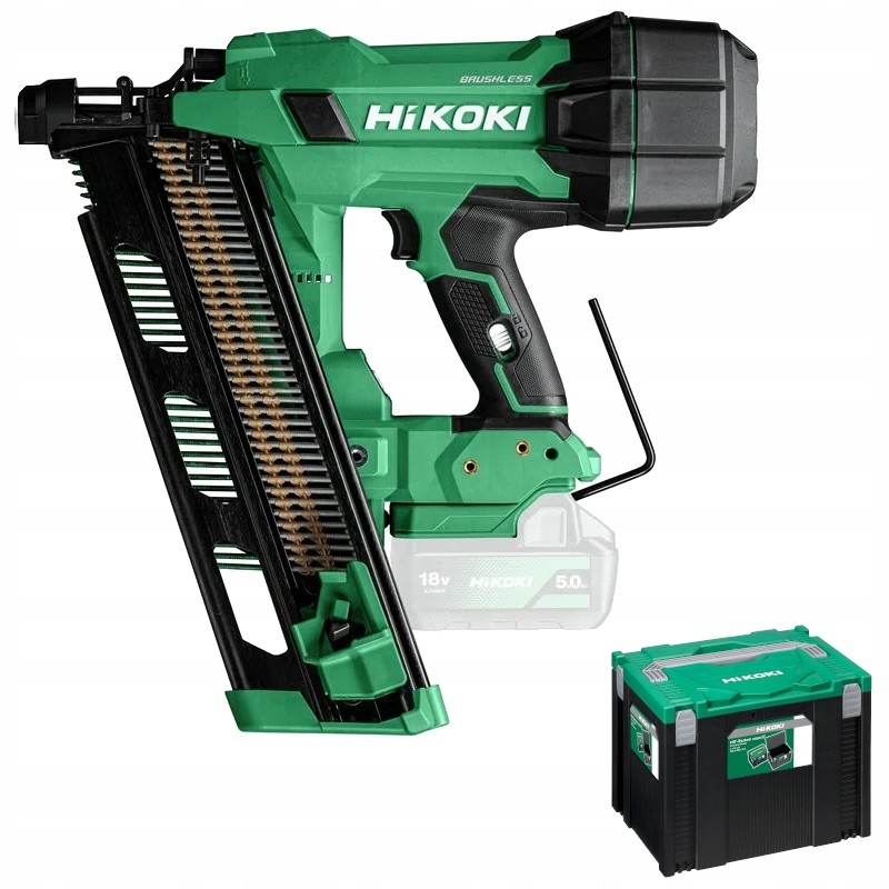 [4966376415984] Hikoki NR1890DRA ( NR1890DRAW9Z ) NR1890DRA W9Z ACCU SPIJKERAPPARAAT 18V, BL, R20-90 nagels, MV, EXCLUSIVE in HSC IV