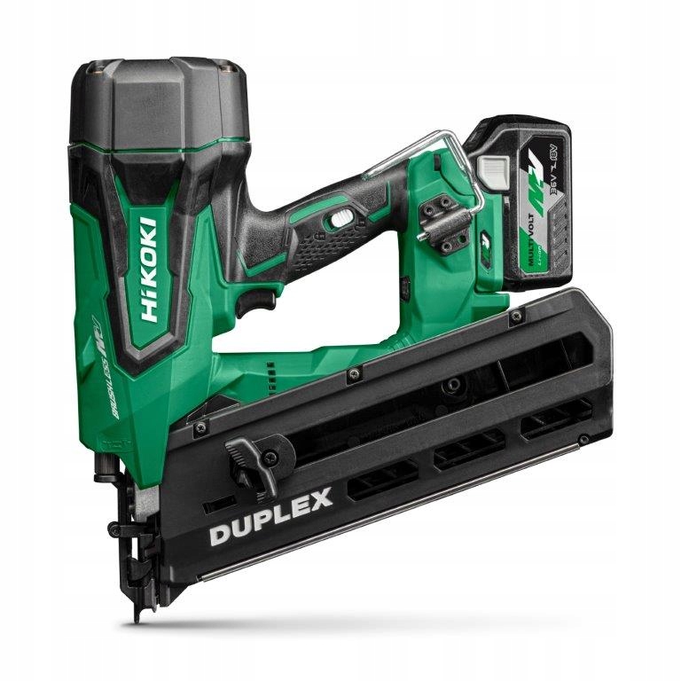 [4966376409556] Hikoki NR3675DD ( NR3675DDWRZ ) NR3675DD WRZ ACCU DUPLEXSPIJKERAPPARAAT 36V, BL, 75 nagels, MV, 2x MV-A [36V 2,5Ah/18V 5,0Ah] in HSC IV