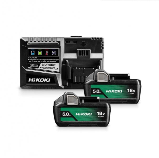 Hikoki BOOSTERPACK  18V, SNELLADER UC18YSL3, 2x BSL1850MA